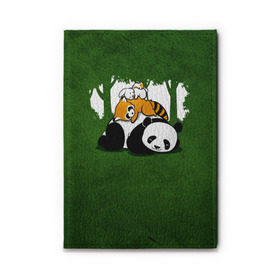 Обложка для автодокументов с принтом Милая панда в Курске, натуральная кожа |  размер 19,9*13 см; внутри 4 больших “конверта” для документов и один маленький отдел — туда идеально встанут права | Тематика изображения на принте: большая | джунгли | енот | зайка | милая | панда | пушистая