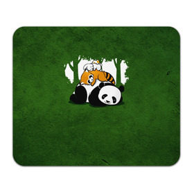 Коврик прямоугольный с принтом Милая панда в Курске, натуральный каучук | размер 230 х 185 мм; запечатка лицевой стороны | большая | джунгли | енот | зайка | милая | панда | пушистая