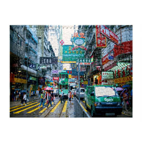 Обложка для студенческого билета с принтом Улица, Пекин, Китай в Курске, натуральная кожа | Размер: 11*8 см; Печать на всей внешней стороне | advertising | architecture | beijing | capital | cars | china | city | floors | landscape | pe | skyscrapers | street | tram | автомобили | архитектура | город | двухэтажный | китай | люди | пейзаж | пекин | переход | пешеходный | реклама | с