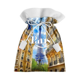 Подарочный 3D мешок с принтом Париж, Эйфелева башня в Курске, 100% полиэстер | Размер: 29*39 см | Тематика изображения на принте: architecture | city | eiffel tower | houses | paris | street | the sky | архитектура | город | дома | небо | париж | улица | эйфелева башня