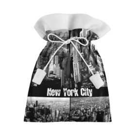 Подарочный 3D мешок с принтом Улицы Нью-Йорка в Курске, 100% полиэстер | Размер: 29*39 см | Тематика изображения на принте: city | collage | houses | new york | skyscrapers | streets | usa | город | дома | коллаж | нью йорка | сша | улицы