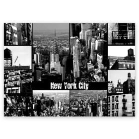Поздравительная открытка с принтом Улицы Нью-Йорка в Курске, 100% бумага | плотность бумаги 280 г/м2, матовая, на обратной стороне линовка и место для марки
 | Тематика изображения на принте: city | collage | houses | new york | skyscrapers | streets | usa | город | дома | коллаж | нью йорка | сша | улицы