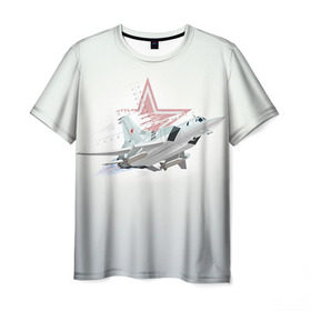 Мужская футболка 3D с принтом Ту-22 в Курске, 100% полиэфир | прямой крой, круглый вырез горловины, длина до линии бедер | Тематика изображения на принте: авиация