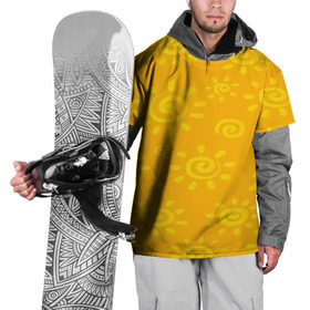 Накидка на куртку 3D с принтом Солнышко в Курске, 100% полиэстер |  | желтый | паттерн | солнце | яркий