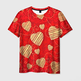 Мужская футболка 3D с принтом love You в Курске, 100% полиэфир | прямой крой, круглый вырез горловины, длина до линии бедер | 