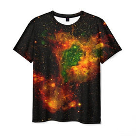 Мужская футболка 3D с принтом Космос в Курске, 100% полиэфир | прямой крой, круглый вырез горловины, длина до линии бедер | space | star | вселенная | звезды | земля | космический | космос | плеяды | пространство