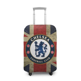 Чехол для чемодана 3D с принтом Chelsea №1! в Курске, 86% полиэфир, 14% спандекс | двустороннее нанесение принта, прорези для ручек и колес | британский флаг | челси | эмблема