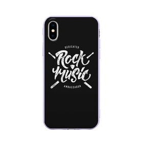 Чехол для Apple iPhone X силиконовый матовый с принтом Rock Music в Курске, Силикон | Печать на задней стороне чехла, без боковой панели | alternative | band | metal | music | nickelback | rock | альтернатива | барабан | гитара | инструмент | метал | музыка | найклбэк | нирвана | рок