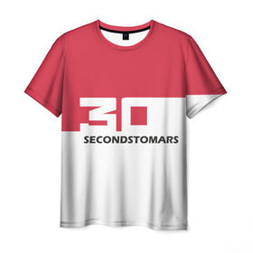Мужская футболка 3D с принтом 30 Second To Mars в Курске, 100% полиэфир | прямой крой, круглый вырез горловины, длина до линии бедер | 30 second to mars | 30 секунд до марса | гитара | джаред лето | жанр | музыка | нью металл | рок | современная | шенон