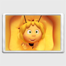 Магнит 45*70 с принтом Пчелка Майя в Курске, Пластик | Размер: 78*52 мм; Размер печати: 70*45 | пчелка майя
