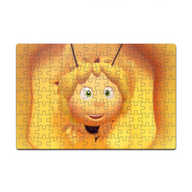 Пазл магнитный 126 элементов с принтом Пчелка Майя в Курске, полимерный материал с магнитным слоем | 126 деталей, размер изделия —  180*270 мм | Тематика изображения на принте: пчелка майя