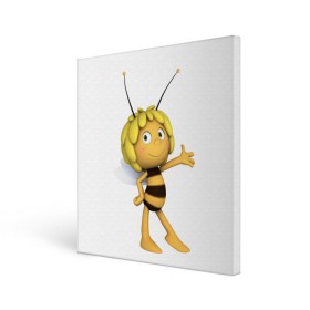 Холст квадратный с принтом Пчелка Майя в Курске, 100% ПВХ |  | Тематика изображения на принте: пчелка майя