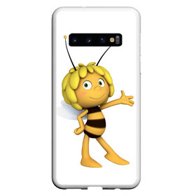 Чехол для Samsung Galaxy S10 с принтом Пчелка Майя в Курске, Силикон | Область печати: задняя сторона чехла, без боковых панелей | Тематика изображения на принте: пчелка майя