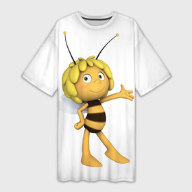 Платье-футболка 3D с принтом Пчелка Майя в Курске,  |  | пчелка майя