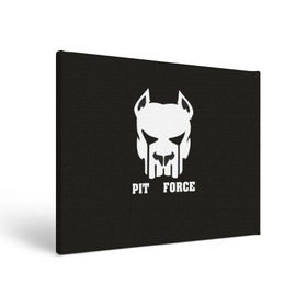 Холст прямоугольный с принтом Pit Force в Курске, 100% ПВХ |  | Тематика изображения на принте: pit force | белый | боец | друг человека | животные | питбуль | порода | собака | цвет | чёрный