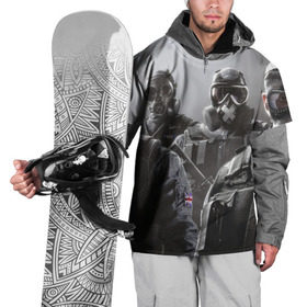 Накидка на куртку 3D с принтом Tom Clancy Rainbow Six в Курске, 100% полиэстер |  | clancy | rainbow | six | tom | автоматы | игры | маски | мужчины | осада | солдаты