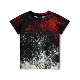 Детская футболка 3D с принтом Взрыв красок в Курске, 100% гипоаллергенный полиэфир | прямой крой, круглый вырез горловины, длина до линии бедер, чуть спущенное плечо, ткань немного тянется | Тематика изображения на принте: брызги | разноцветный | яркий