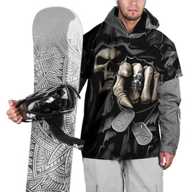 Накидка на куртку 3D с принтом Скелетон в Курске, 100% полиэстер |  | Тематика изображения на принте: 