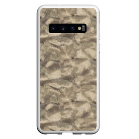 Чехол для Samsung Galaxy S10 с принтом Камуфляж в Курске, Силикон | Область печати: задняя сторона чехла, без боковых панелей | Тематика изображения на принте: камуфляж | песок | пустыня | разведка | спецназ