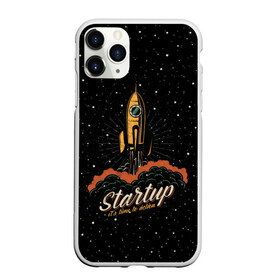 Чехол для iPhone 11 Pro матовый с принтом Startup Space в Курске, Силикон |  | cosmos | galaxy | planet | rocket | space | star | взлет | галактика | звезды | корабль | космос | планета | ракета