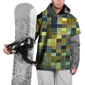 Накидка на куртку 3D с принтом Клетка в Курске, 100% полиэстер |  | Тематика изображения на принте: пиксель | разноцветный | ячейки