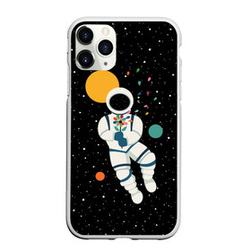 Чехол для iPhone 11 Pro Max матовый с принтом Космический романтик в Курске, Силикон |  | astronaut | cosmonaut | cosmos | galaxy | moon | planet | space | star | астронавт | галактика | звезды | космонавт | космос | луна | планета | скафандр