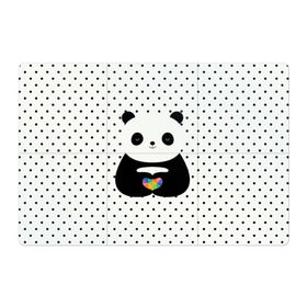 Магнитный плакат 3Х2 с принтом Любовь панды в Курске, Полимерный материал с магнитным слоем | 6 деталей размером 9*9 см | animal | bear | beast | forest | heart | love | nature | panda | животное | зверь | лес | любовь | медведь | панда | природа | сердце | страсть