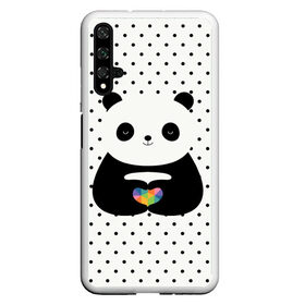 Чехол для Honor 20 с принтом Любовь панды в Курске, Силикон | Область печати: задняя сторона чехла, без боковых панелей | animal | bear | beast | forest | heart | love | nature | panda | животное | зверь | лес | любовь | медведь | панда | природа | сердце | страсть