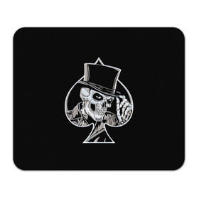 Коврик прямоугольный с принтом Скелетон в Курске, натуральный каучук | размер 230 х 185 мм; запечатка лицевой стороны | background | black | card | cylinder | death | game | hat | skeleton | skull | spades | suit | игра | карты | масть | пики | скелет | фон | цилиндр | череп | черный | шляпа