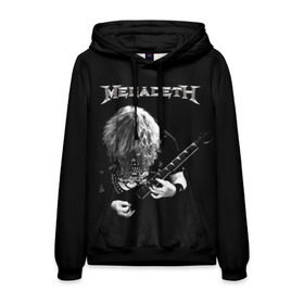 Мужская толстовка 3D с принтом Dave Mustaine в Курске, 100% полиэстер | двухслойный капюшон со шнурком для регулировки, мягкие манжеты на рукавах и по низу толстовки, спереди карман-кенгуру с мягким внутренним слоем. | dave | megadeth | metal | mustaine | rattlehead | rock | thrash | vic | дейв | мастейн | мегадет | метал | рок | треш
