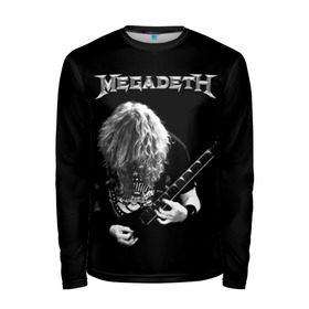 Мужской лонгслив 3D с принтом Dave Mustaine в Курске, 100% полиэстер | длинные рукава, круглый вырез горловины, полуприлегающий силуэт | dave | megadeth | metal | mustaine | rattlehead | rock | thrash | vic | дейв | мастейн | мегадет | метал | рок | треш