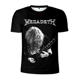 Мужская футболка 3D спортивная с принтом Dave Mustaine в Курске, 100% полиэстер с улучшенными характеристиками | приталенный силуэт, круглая горловина, широкие плечи, сужается к линии бедра | Тематика изображения на принте: dave | megadeth | metal | mustaine | rattlehead | rock | thrash | vic | дейв | мастейн | мегадет | метал | рок | треш