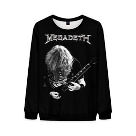 Мужской свитшот 3D с принтом Dave Mustaine в Курске, 100% полиэстер с мягким внутренним слоем | круглый вырез горловины, мягкая резинка на манжетах и поясе, свободная посадка по фигуре | dave | megadeth | metal | mustaine | rattlehead | rock | thrash | vic | дейв | мастейн | мегадет | метал | рок | треш