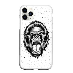 Чехол для iPhone 11 Pro матовый с принтом Рык гориллы в Курске, Силикон |  | Тематика изображения на принте: animal | beast | gorilla | head | monkey | nature | rage | roar | голова | горилла | жиивотное | зверь | обезьяна | природа | рык | ярость