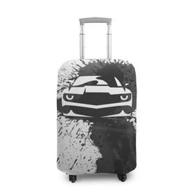 Чехол для чемодана 3D с принтом Chevrolet Camaro в Курске, 86% полиэфир, 14% спандекс | двустороннее нанесение принта, прорези для ручек и колес | camaro | chevrolet