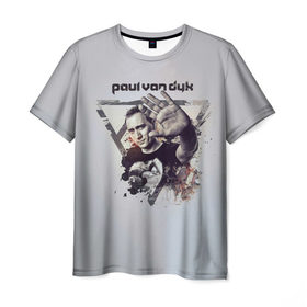 Мужская футболка 3D с принтом Paul Van Dyk в Курске, 100% полиэфир | прямой крой, круглый вырез горловины, длина до линии бедер | пол ван дайк