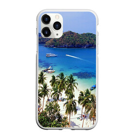 Чехол для iPhone 11 Pro Max матовый с принтом Таиланд в Курске, Силикон |  | beach | clouds | islands | palm trees | people | sand | sea | ships | sky | thailand | tourism | корабли | люди | море | небо | облака | острова | пальмы | песок | пляж | таиланд | туризм