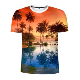 Мужская футболка 3D спортивная с принтом Таиланд в Курске, 100% полиэстер с улучшенными характеристиками | приталенный силуэт, круглая горловина, широкие плечи, сужается к линии бедра | Тематика изображения на принте: beach | clouds | hiking | sea | sky | sunset | swimming pool | thailand | бассейн | закат | море | небо | облака | пляж | таиланд | туризм