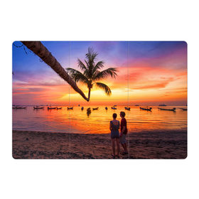 Магнитный плакат 3Х2 с принтом Таиланд в Курске, Полимерный материал с магнитным слоем | 6 деталей размером 9*9 см | beach | clouds | love | palm tree | people | sea | sky | sunset | thailand | tourism | закат | любовь | люди | море | небо | облака | пальма | пляж | таиланд | туризм