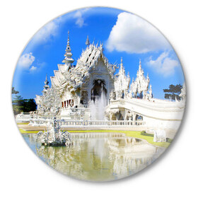 Значок с принтом Таиланд в Курске,  металл | круглая форма, металлическая застежка в виде булавки | Тематика изображения на принте: 