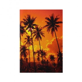 Обложка для паспорта матовая кожа с принтом Таиланд в Курске, натуральная матовая кожа | размер 19,3 х 13,7 см; прозрачные пластиковые крепления | Тематика изображения на принте: clouds | nature | palms | sky | sunset | thailand | tourism | закат | небо | облака | пальмы | природа | таиланд | туризм