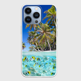 Чехол для iPhone 13 Pro с принтом Таиланд в Курске,  |  | clouds | fish | nature | palm trees | sea | sky | thailand | tourism | water | вода | море | небо | облака | пальмы | природа | рыбки | таиланд | туризм