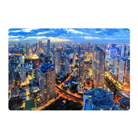 Магнитный плакат 3Х2 с принтом Таиланд в Курске, Полимерный материал с магнитным слоем | 6 деталей размером 9*9 см | Тематика изображения на принте: architecture | bangkok | city | lights | night | sky | skyscrapers | sunset | thailand | архитектура | бангкок | город | закат | небо | ночь | огни | таиланд