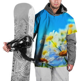 Накидка на куртку 3D с принтом Ромашка полевая в Курске, 100% полиэстер |  | Тематика изображения на принте: flower | лето | поле | полевой цветок | цветочки | цветы