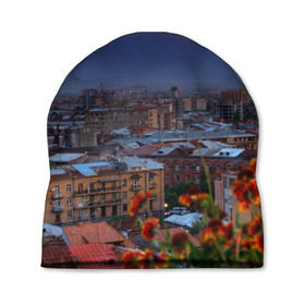 Шапка 3D с принтом Армения в Курске, 100% полиэстер | универсальный размер, печать по всей поверхности изделия | айастан | армения | город | горы | дома | ереван | закат | пейзаж | ромашки | столица | страна | флора | хайастан | цветы | эривань