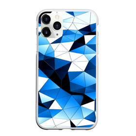 Чехол для iPhone 11 Pro Max матовый с принтом Голубой полигон в Курске, Силикон |  | абстракция | бумага | геометрия | грани | изгиб | линии | полигоны | полосы | постель | розовый | сочетания | текстура | треугольники