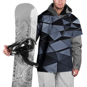 Накидка на куртку 3D с принтом Abstract Gray в Курске, 100% полиэстер |  | абстракция | бумага | геометрия | грани | изгиб | линии | полигоны | полосы | постель | розовый | сочетания | текстура | треугольники