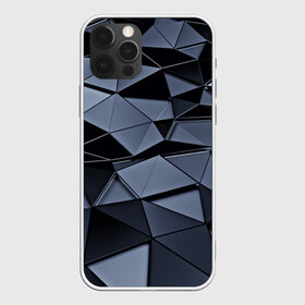 Чехол для iPhone 12 Pro Max с принтом Abstract Gray в Курске, Силикон |  | Тематика изображения на принте: абстракция | бумага | геометрия | грани | изгиб | линии | полигоны | полосы | постель | розовый | сочетания | текстура | треугольники
