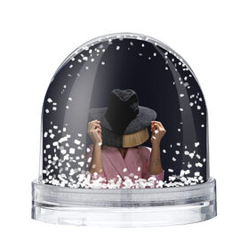 Снежный шар с принтом Hat в Курске, Пластик | Изображение внутри шара печатается на глянцевой фотобумаге с двух сторон | angel | pop | sia | ангел | поп | сиа