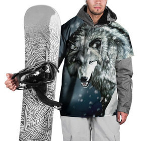Накидка на куртку 3D с принтом Волк в Курске, 100% полиэстер |  | Тематика изображения на принте: animal | art | night | painting | predator | snow | view | winter | wolf | взгляд | волк | животное | зима | искусство | картина | ночь | снег | хищник